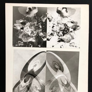 1955 Photograph by Japanese American Photographer Shoji Wataoka, Abstract Photograms
