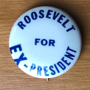 1940 Pinback Button, Anti-Franklin Roosevelt, Roosevelt for Ex-President