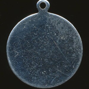 Vintage Sterling Silver  Charm or Pendant, Blank, Ready for Engraving