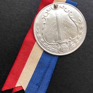 1902 Massachusetts Christian Endeavour Union Convention Boston, Bunker Hill Ribbon & Badge