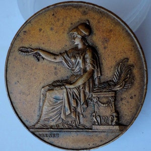 1894 French Medal awarded to Professor of French Youth Union in Lille, France