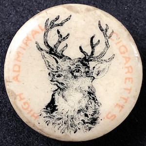 C. 1890 High Admiral Cigarettes Advertising Lapel Stud
