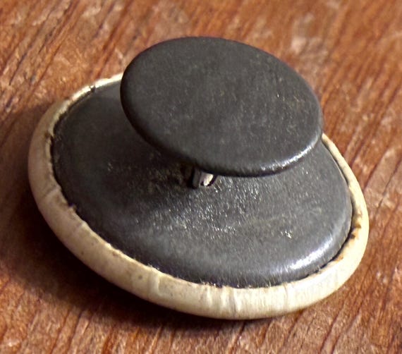 C. 1890 The Girl I Left Behind Me, Bicycle Lapel Stud Button View 3