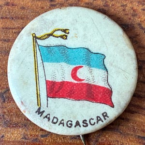 Speldknop, vlag van Madagaskar, 1896