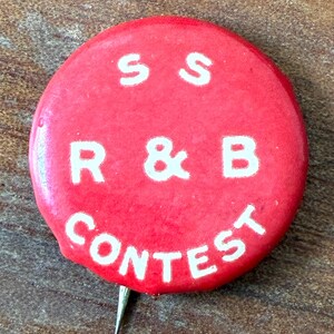 C. 1915 Pinback Button, Sunday School R & B Contest, David C. Cook Publishing co.