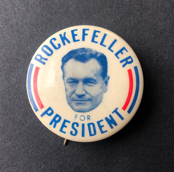 Governor Rockefeller ピンバッジ 1960s Republican Nelson Rockefeller for President Pinback Button