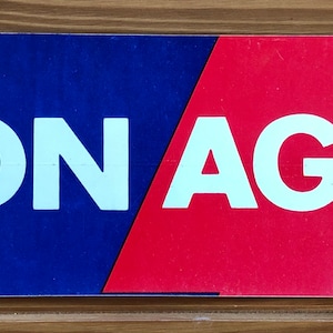 1972 Nixon, Agnew, Presidental Race Bumper Sticker