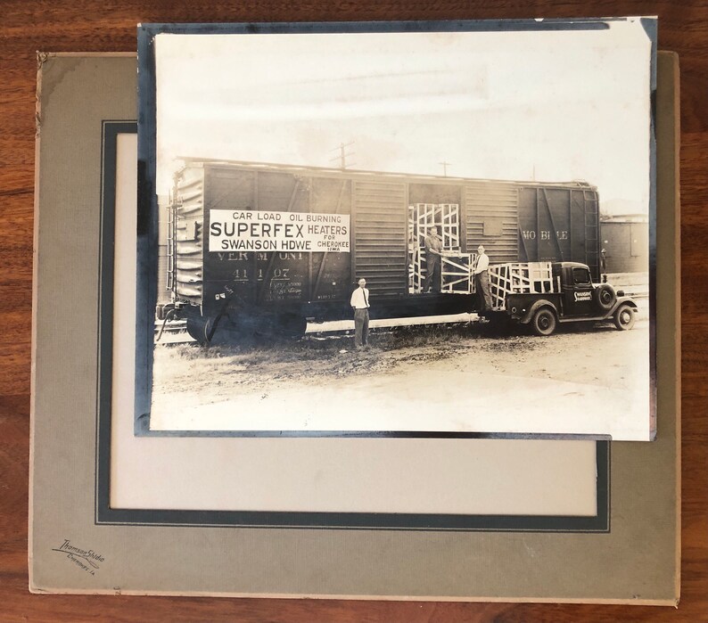 1930's Photo Cherokee Iowa Hardware Store Taking Delivery Etsy