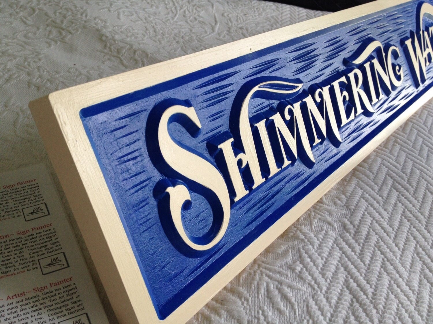 CUSTOM Carved Quarterboard House Signs Emboss Carved in Etsy