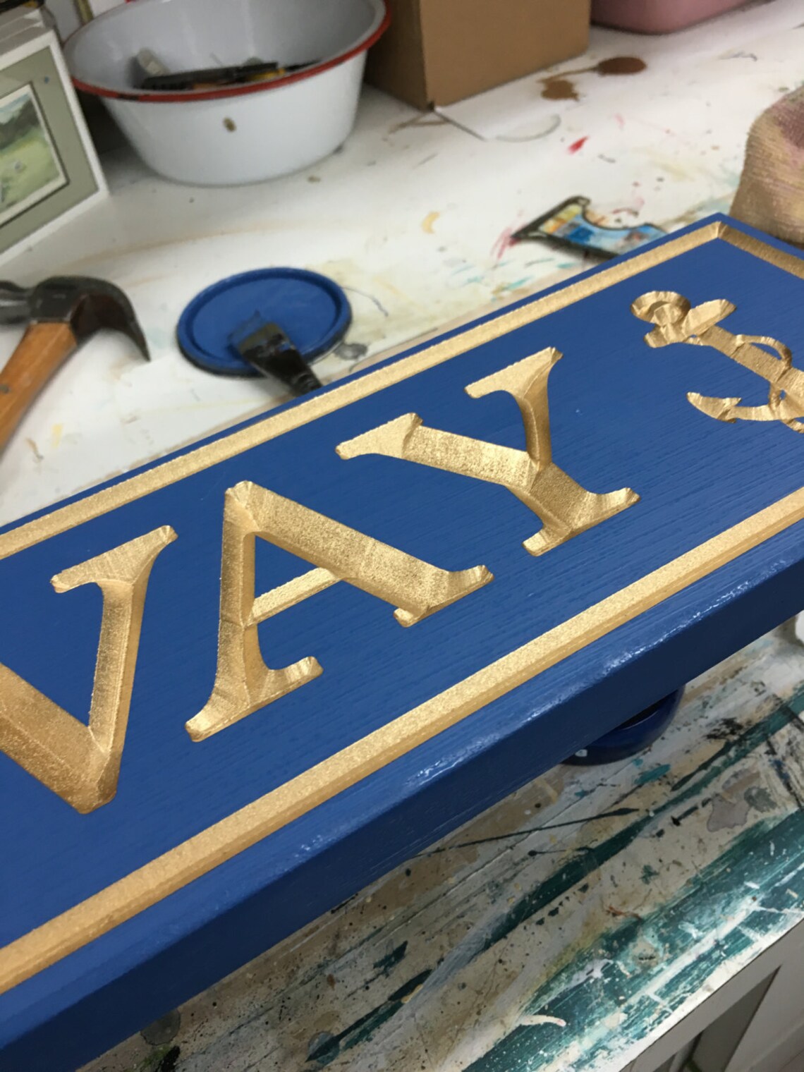 Quarterboard Sign CUSTOM Carved Nautical Signs Vcarved Etsy