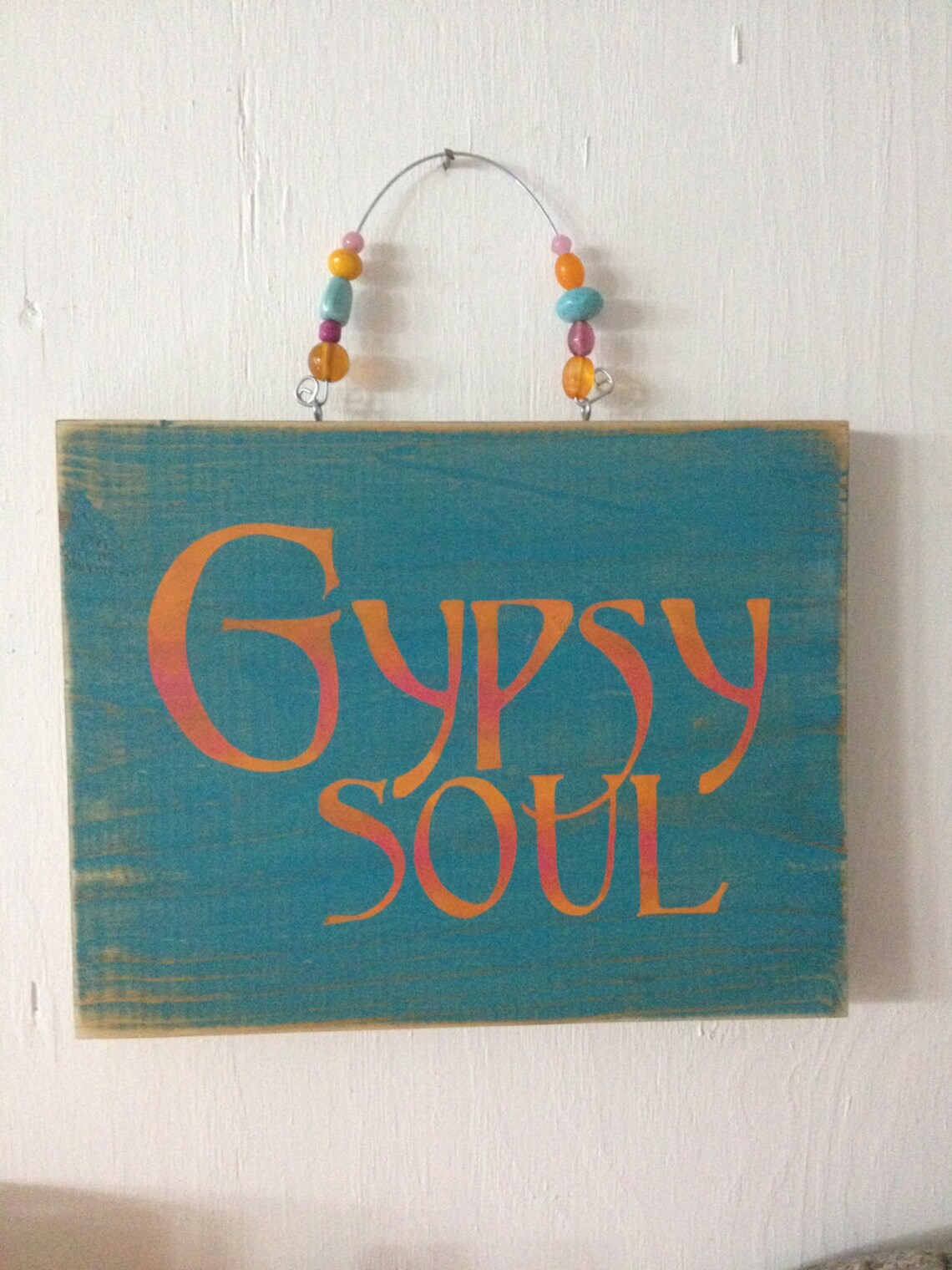Gypsy Soul Sign gypsy signAntiqued sign. Aged gypsy Sign. Etsy