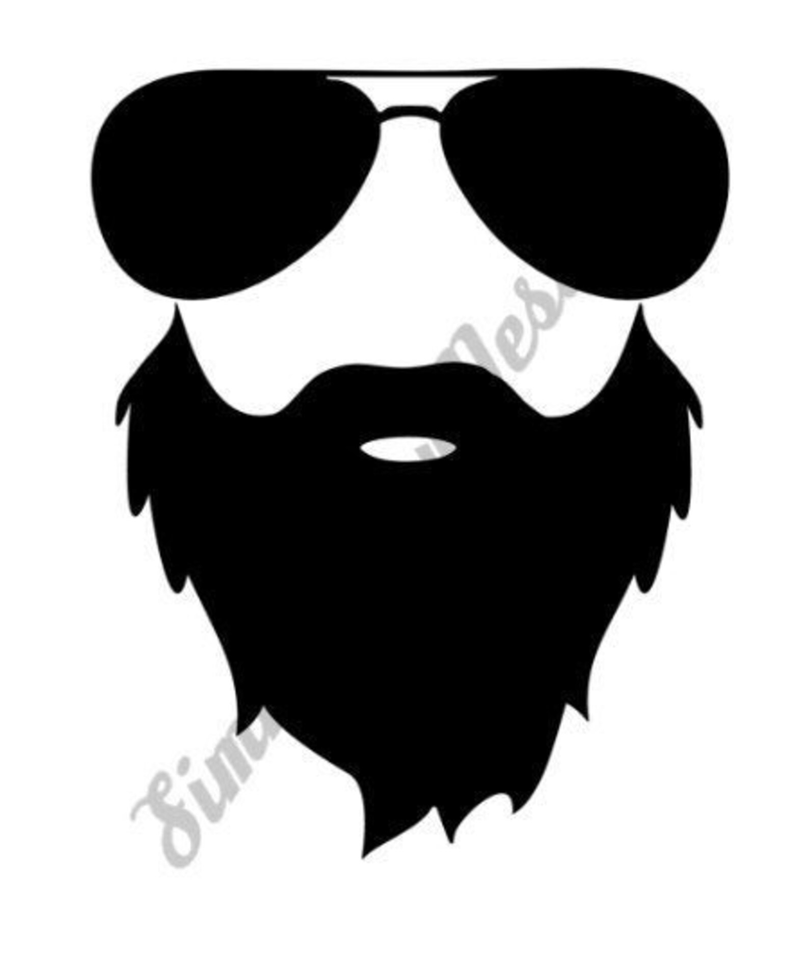 Beard SVG Beard with sunglasses SVG Svg file PNG jpeg Etsy