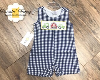 baby boy tractor outfit