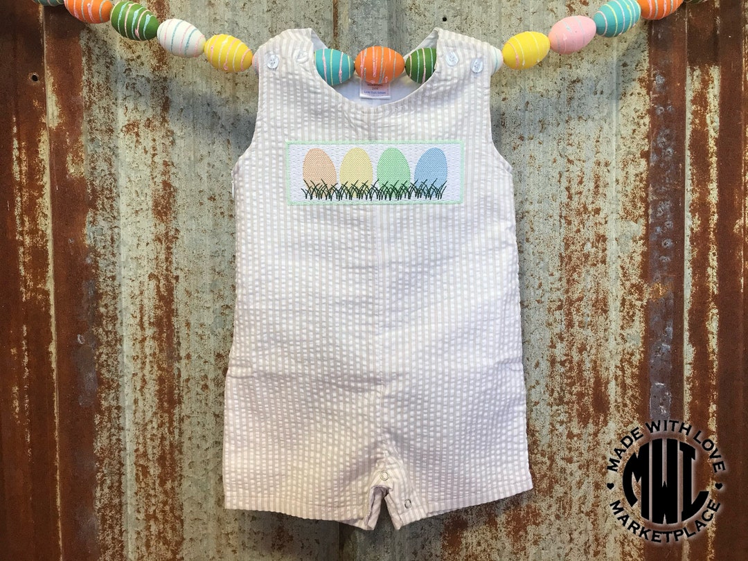 Boys Seersucker Easter Outfit, Infant Boys Easter Jon Jon, Boys Easter