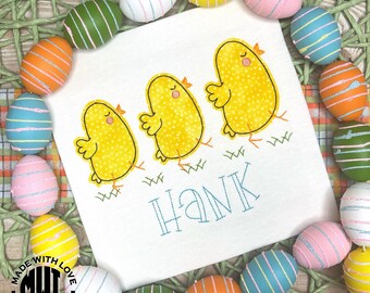 Camisa de Pascua Chick Trio, Traje Infantil De Pascua, Camisa de Pascua Unisex, Traje Infantil de Pascua Chick Trio, Camisa Chick Easter Chick Niña/Niño