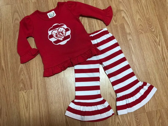 Girls Monogram Valentine Outfit, Girls Valentine Shirt, Girls Monogram Valentine Shirt, Girls Heart Shirt, Girls Ruffle Pants