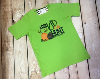 Easter Shirt, Boys Applique Easter Shirt, This Kid Can Hunt Easter Shirt, Easter Egg Shirt, Hunting Easter Shirt, Antlers Easter Shirt