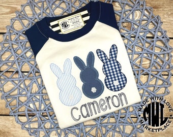 Easter Shirt, Boys Easter Shirt, Monogram Easter Shirt, Seersucker Easter Shirt, Bunny Easter Shirt, Raglan Easter Shirt, Baseball Sleeve