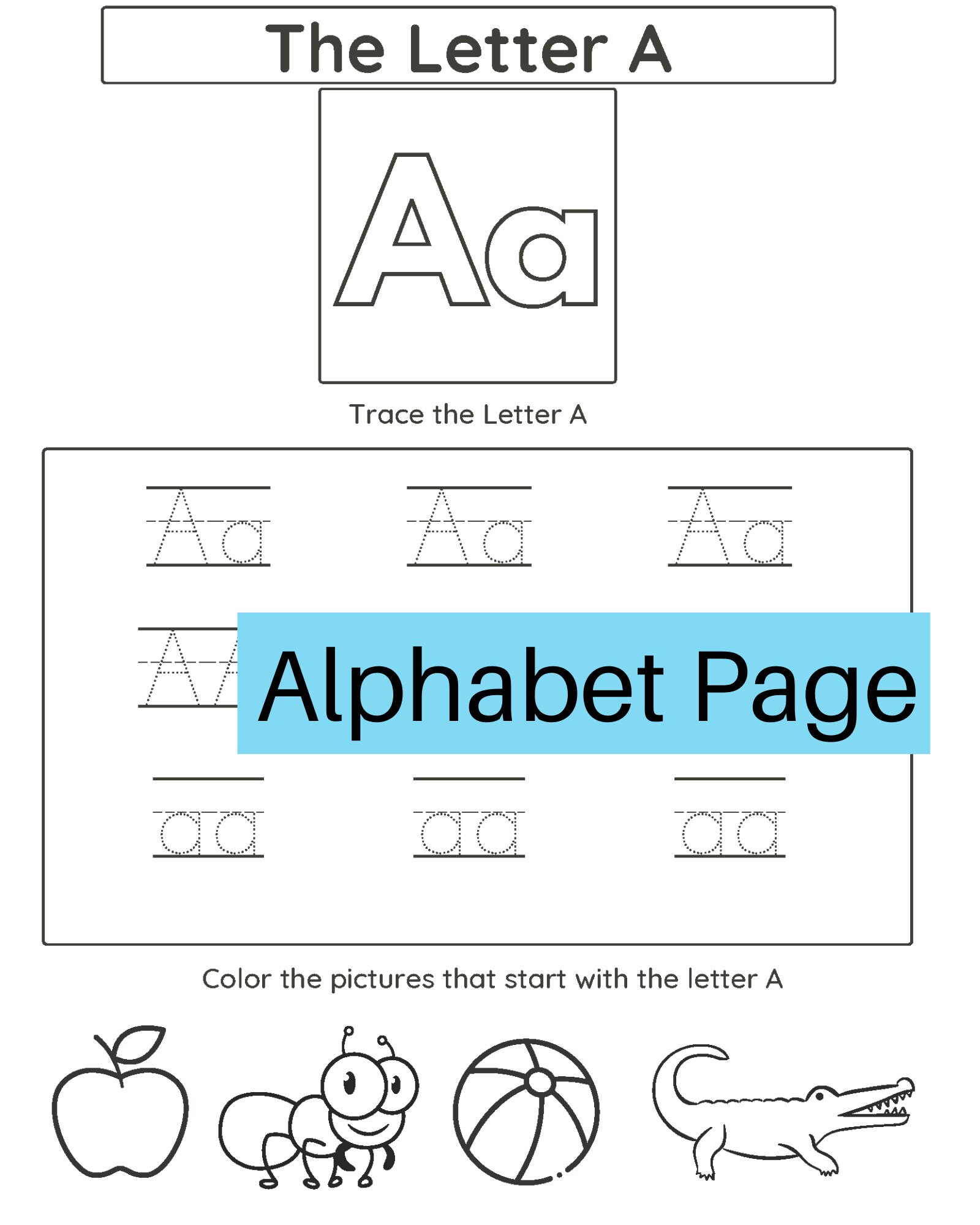 Preschool Busy Book, Kindergarten Workbook, Handwriting Practice