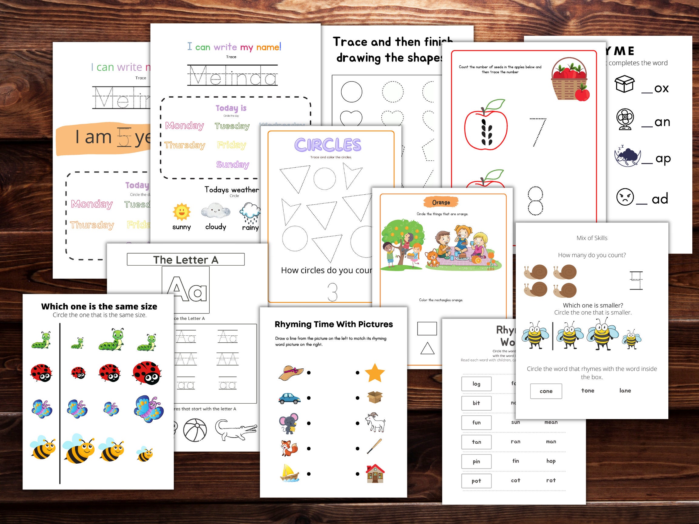 54 Pages Preschool busy book kindergarten Workbooks | Etsy