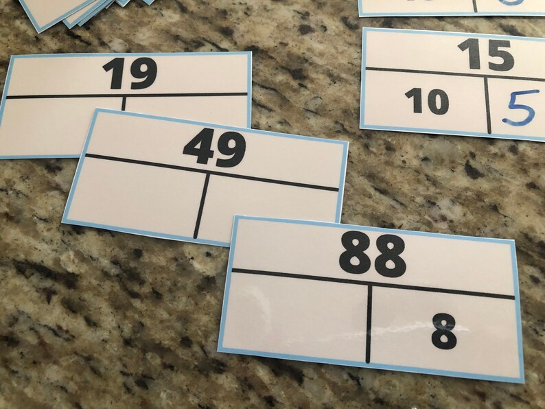 Place Value Cards Editable 60 Printable Digital Download Etsy