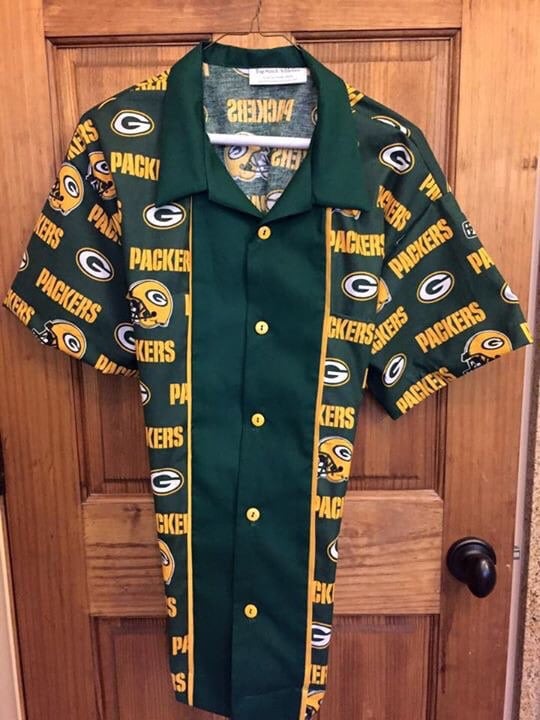 Green Bay Packers "retro" Bowling Shirt - Etsy