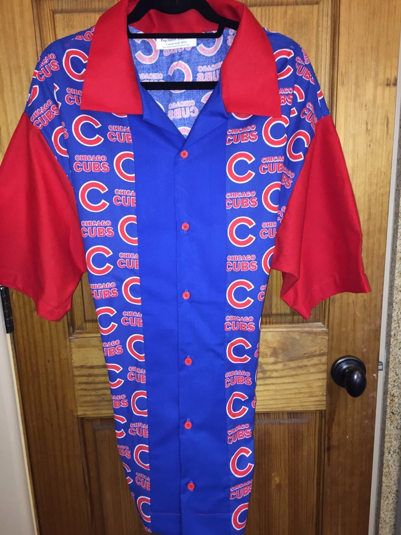 Chicago Cubs retro Bowling Shirt Etsy