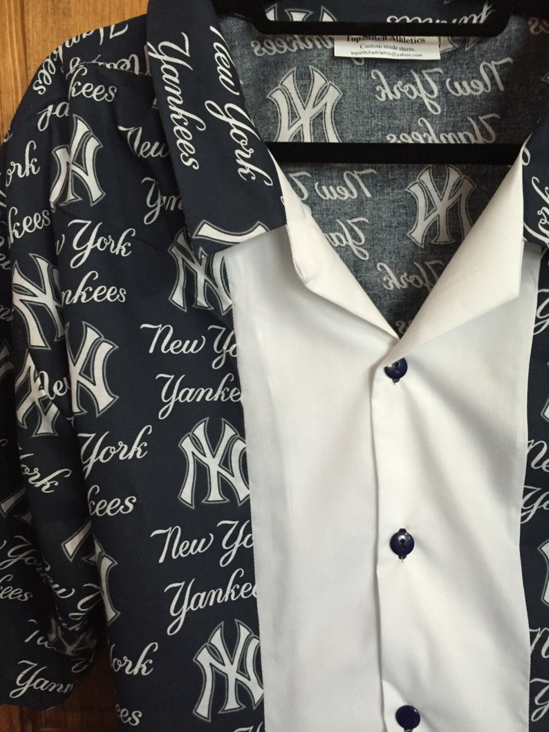 New York Yankees retro Bowling Shirt Etsy