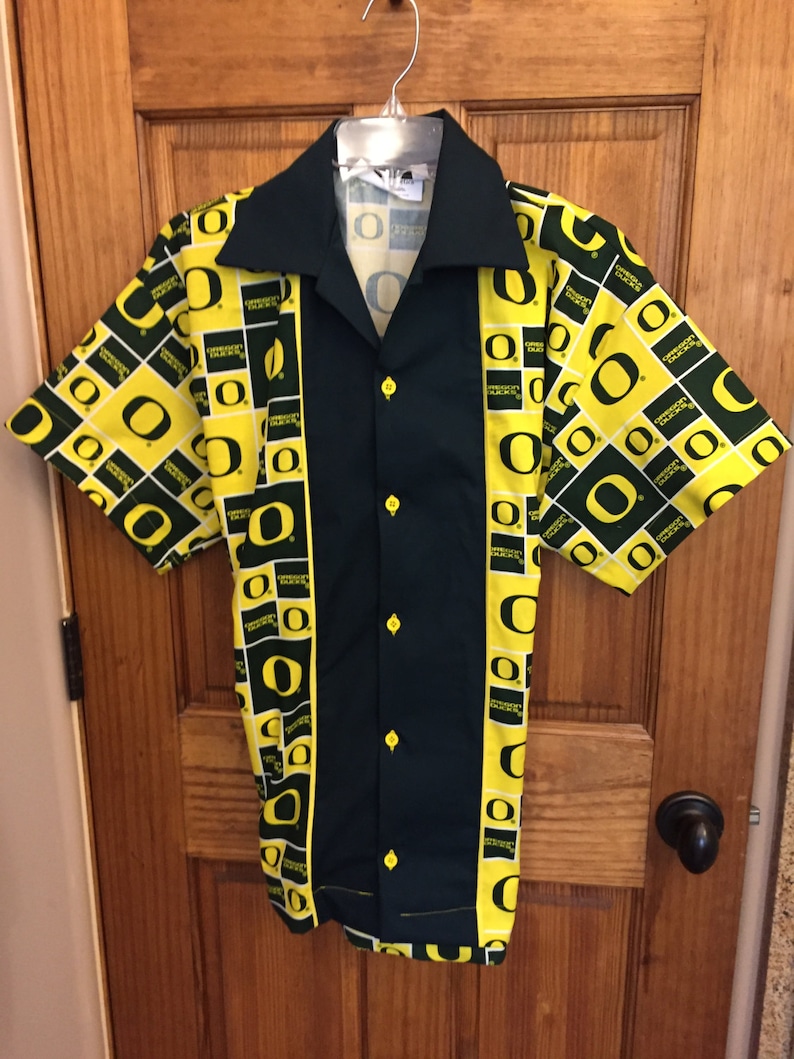 Oregon Ducks retro Bowling Shirt Etsy
