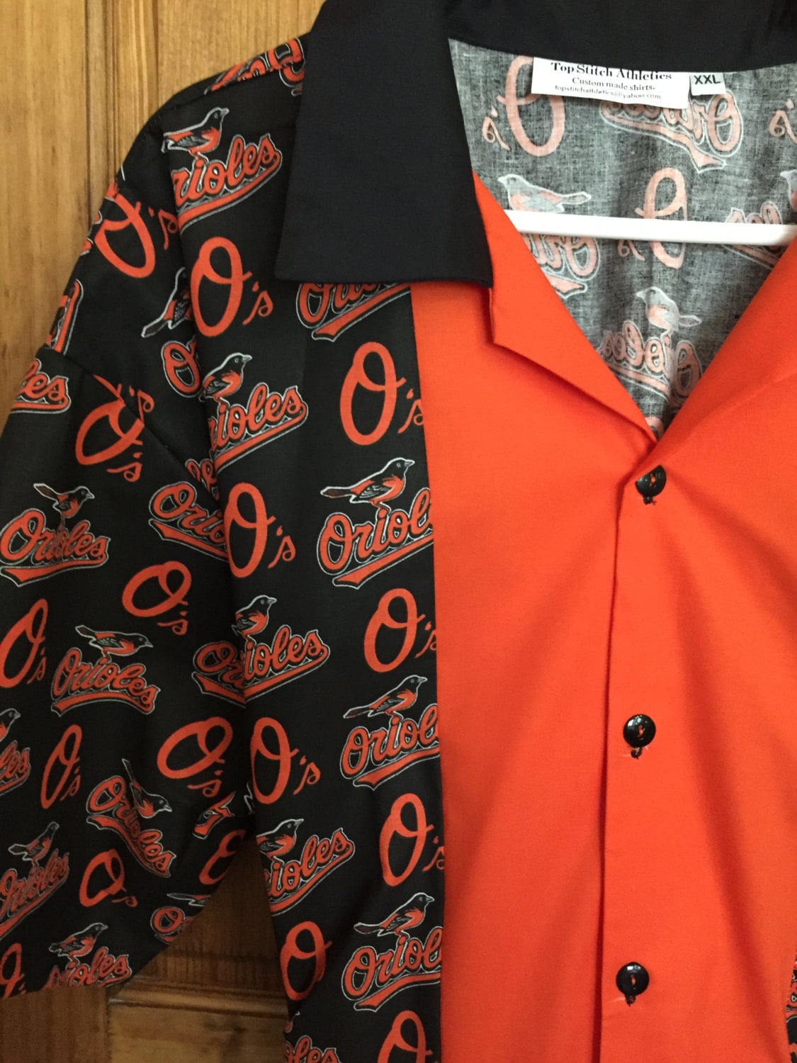 Baltimore Orioles retro Bowling Shirt 