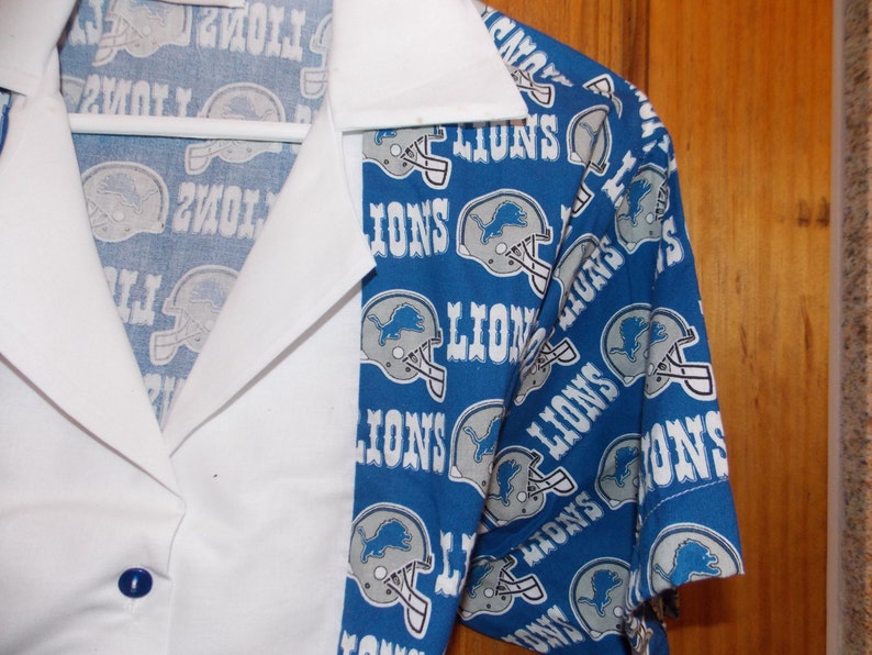 Detroit Lions retro Bowling Shirt Etsy