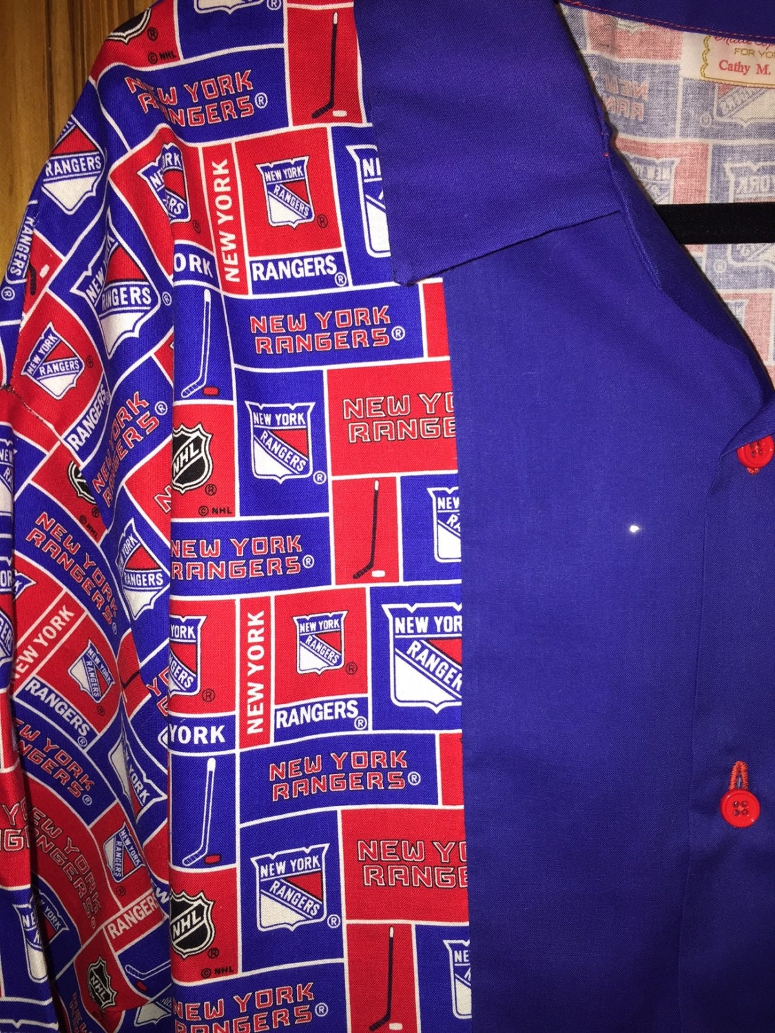 New York Rangers retro Bowling Shirt - Etsy
