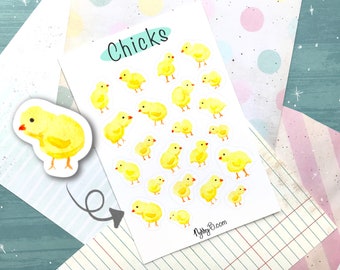 Chicks Sticker Sheet - Baby Chicks