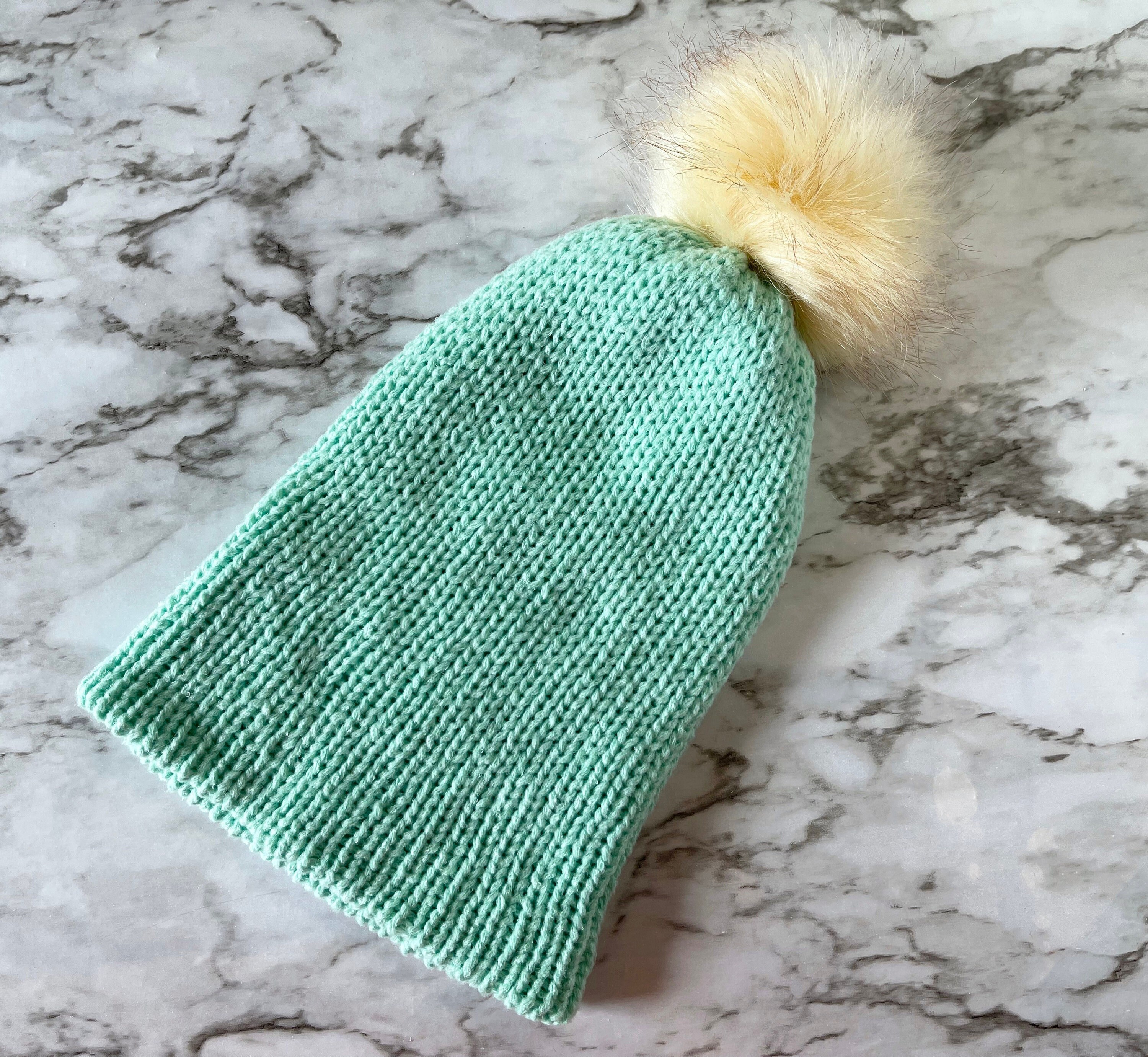 Seafoam Green Beanie - Etsy display picture 3