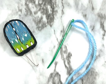 Yarn Needle Threader - Butterfly wing design