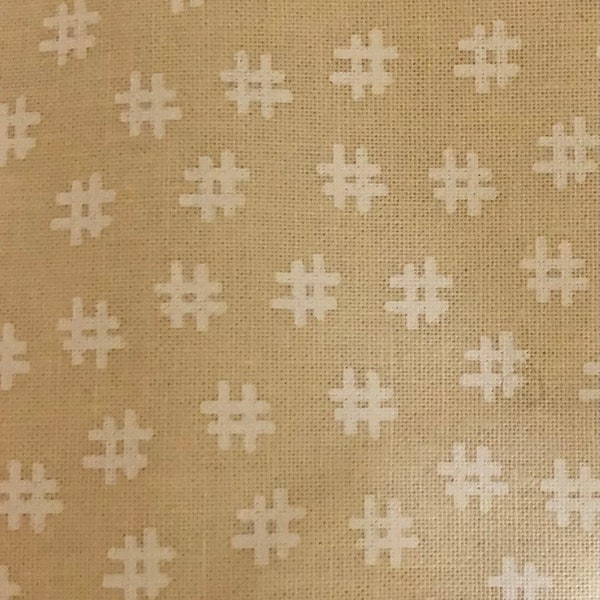 Moda Creme Hashtag Wideback 60" x 108" 11151-12