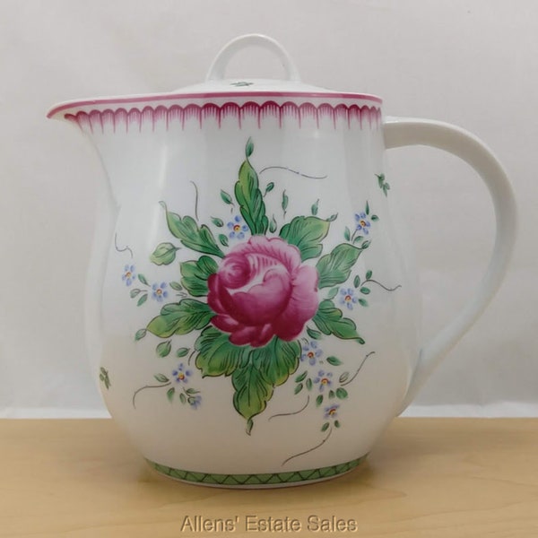 Block Spal "Lyric Rose" 5 cup Teapot Shape by Gerald Gulotta