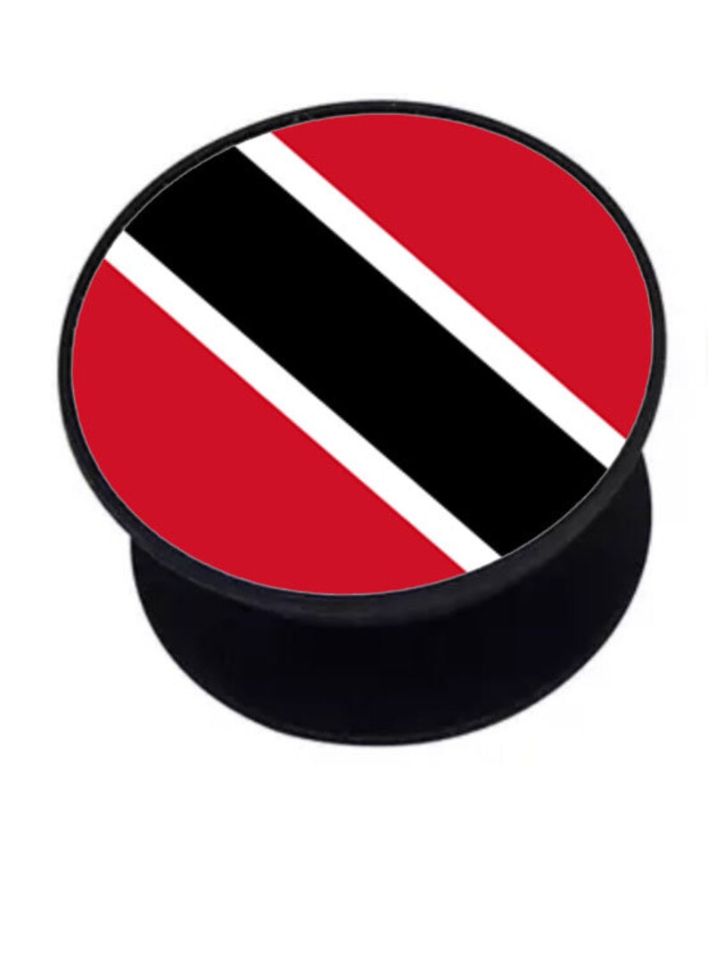 Cell phone ring holder pop socket with Trinidad /& Tobago flag