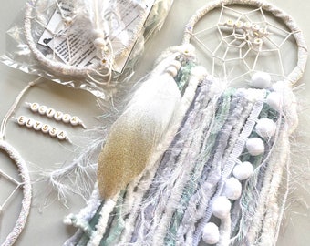 Crystal Dreamcatcher DIY Kit: Personalized Name, Pastel Colors