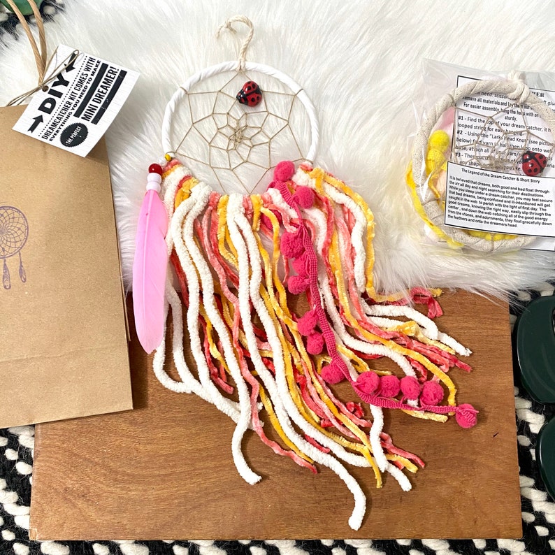 DIY Lady Bug Dream Catcher Kit for Kids and Adults Etsy