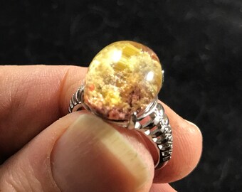 Colorful Phantom Quartz 12x15mm Ring