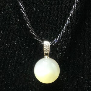 Natural Orange Sunstone/Moonstone Pendant