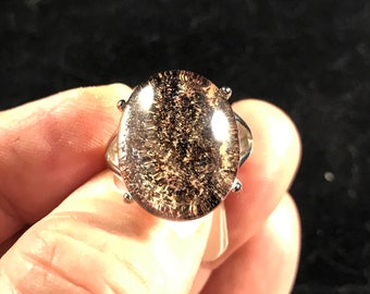 Red Phantom Quartz Ring