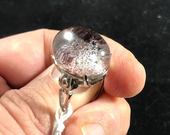 Red Phantom Quartz Ring