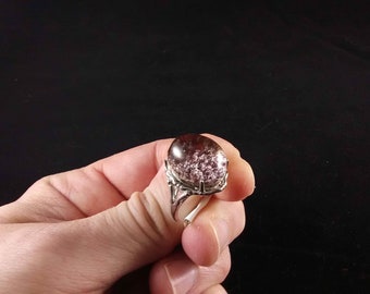 Red Phantom Quartz Ring