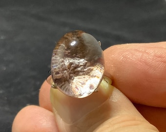 Red Phantom Quartz Ring