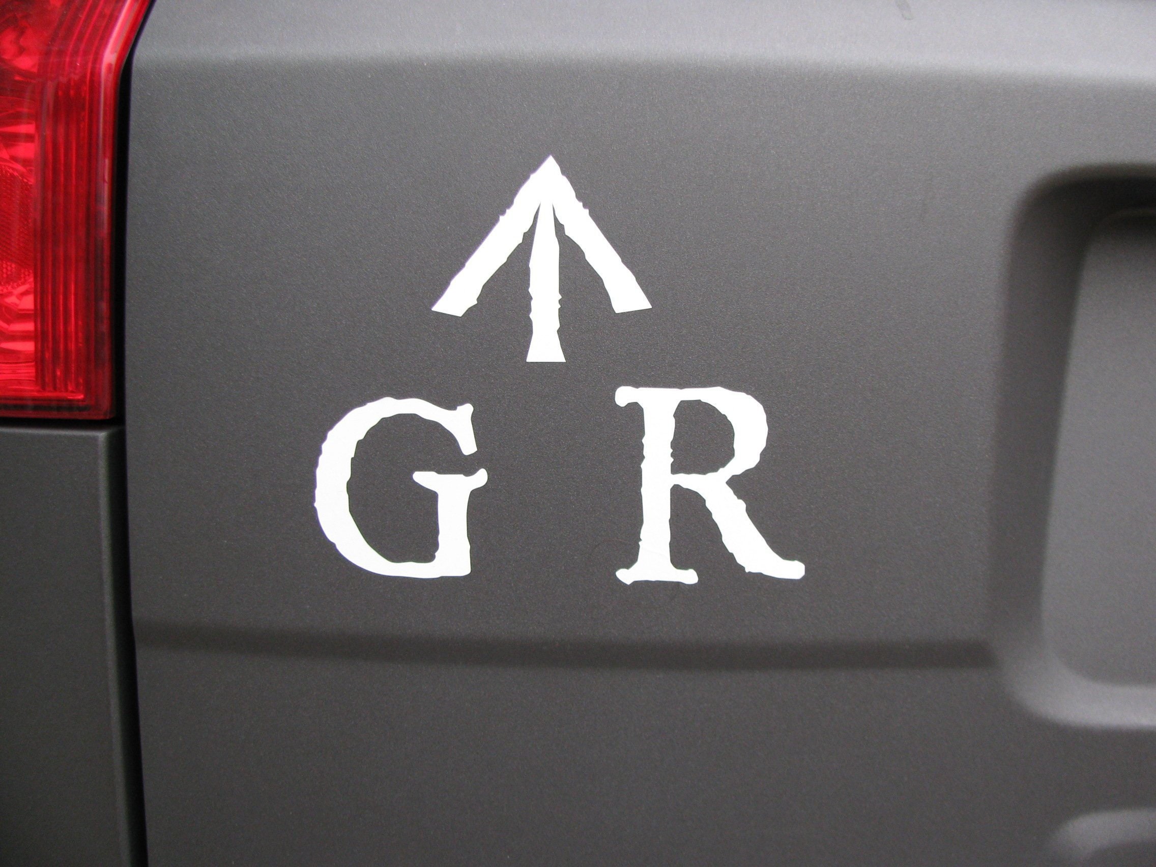 British Broad Arrow & GR Laser Cut Decal white or Black Etsy Australia