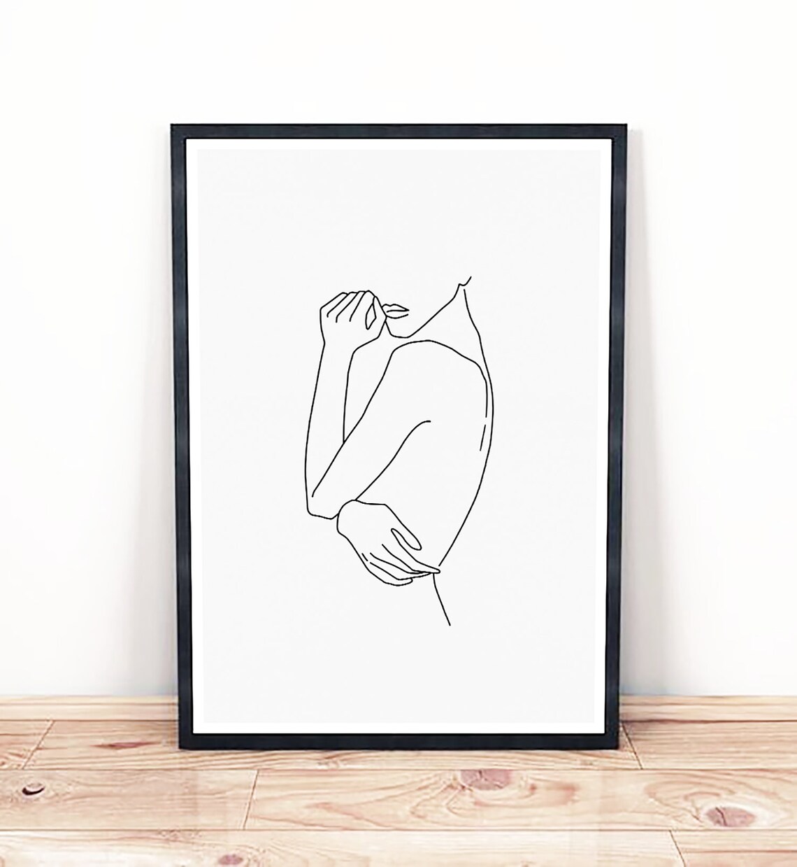 Printable LINE ART PRINT Minimalist Line Art Woman Print - Etsy