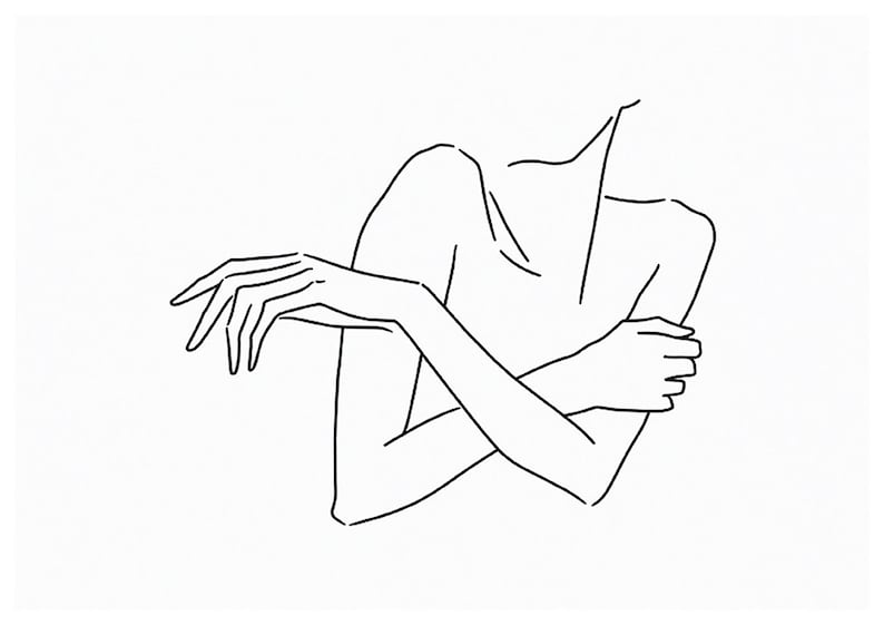 Line Art Woman Body - ART QIO