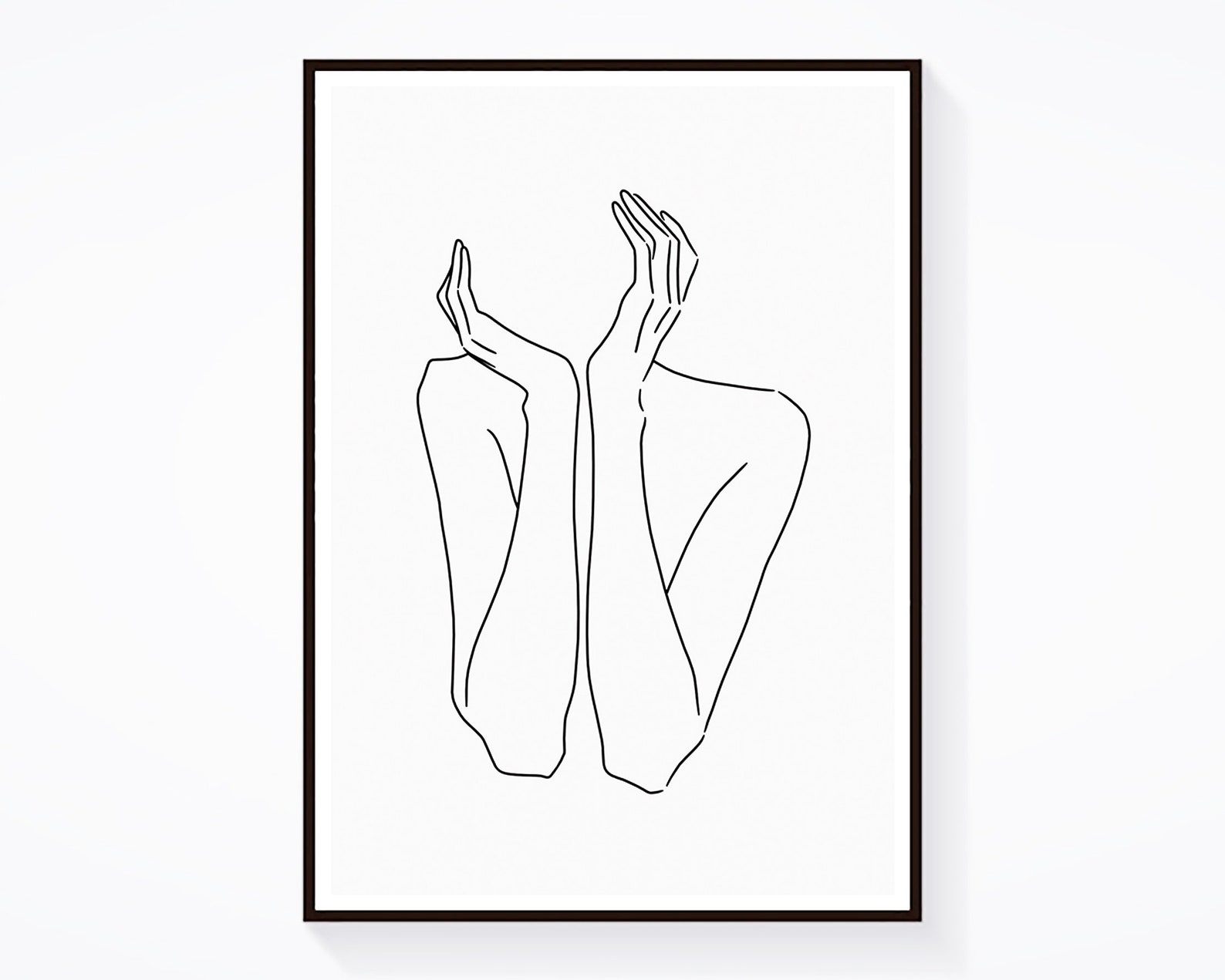 Sketch 29 LINE ART PRINT minimalist line art woman body